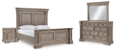 Blairhurst King Panel Bed, Dresser, Mirror and Nightstand